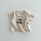Summer Newborn Infant Baby Girls English Bear Printing Pullover T-Shirt Kids One-Piece Fashion Baby Clothing