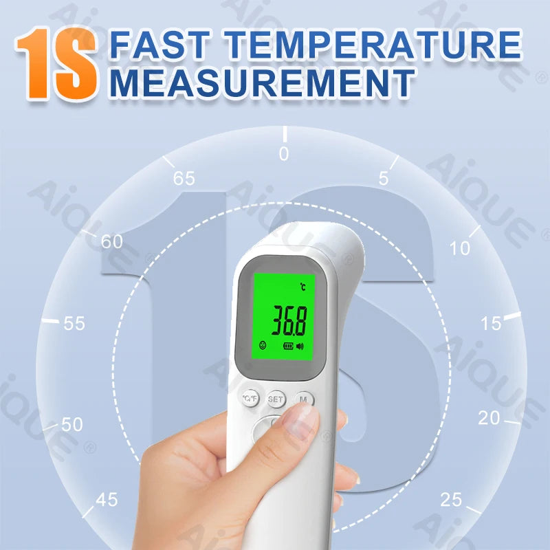 JUSTLANG Digital Infrared Thermometer Baby Forehead Non-contact Medical Use Body Temperature Meter Adult IR Measure Fever