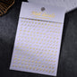 1pc Sliver Gold Star Nail Art Stickers Y2K Charms Self-Adhesive Sliders Laser White Chrome Gel Polish Decals Kawaii Accesories