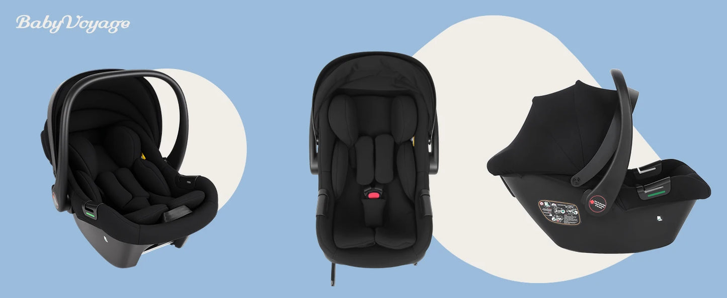Infant Baby Car Seat Newborn 0-12 Months Max 12kg Sun Canopy Padded Seat 3-Point Safety Belt Side Protection I-Size Baby Car Sea