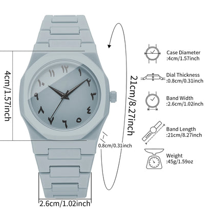 1/5PCS Fashion Plastic Strap Men Business Watches Casual Analog Sports Quartz Watch For Mens Clock Reloj Hombre