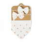 3Pcs/Set Muslin Cotton Print Bib Newborn Bows Headband Triangle Saliva Towel Infant Boy Girl Feeding Burp Baby Hair Accessories