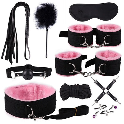 Enchanting SM Plush 10 Piece Set Alternative Plush 7 Piece Set Adult Binding and Binding Toys Flirting Supplies toys