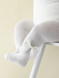 0-36 Month Baby Girls Solid Color Pantyhoses with Threaded Bowknots,Elastic Waist Leggings Tights for Casual Daily Spring Autumn