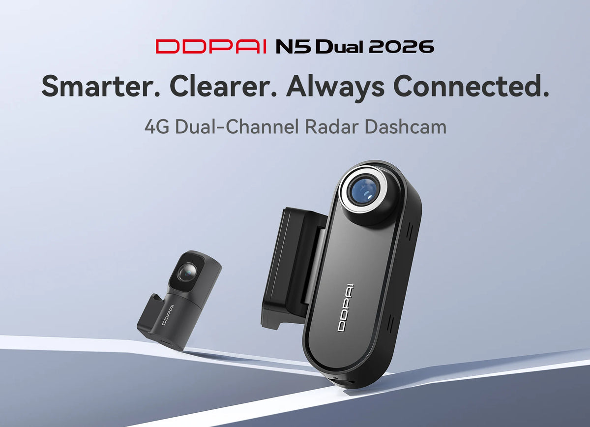 DDPAI N5 Dual 4K HDR Dash Cam Front Rear AI NightVIS Camera WiFi 6 GPS ADAS Voice Control 24H Parking Mode Car DVR
