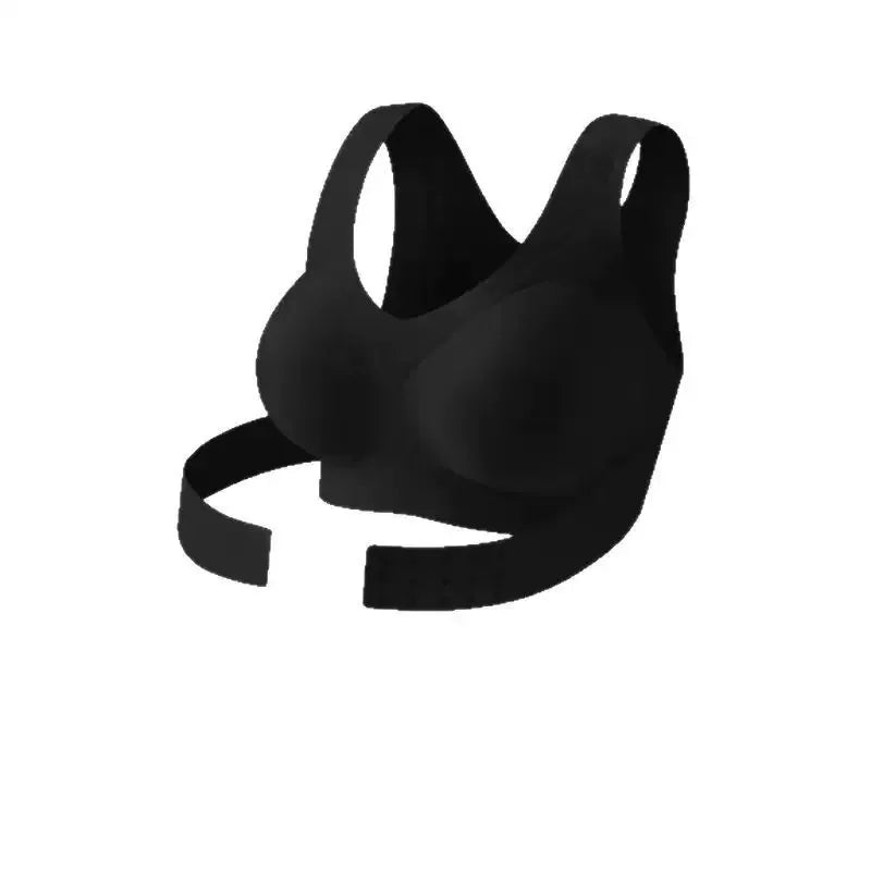 Women's Front-button Seamless Anti-Sagging Sports Bra Lifting Shaping Back-Shaping Underwear for Small Breasts