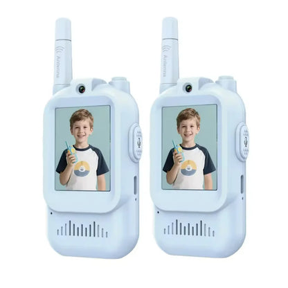 Video Walkie Talkies for Kids 2 Pack Rechargeable Toddler Toys  for Indoor Camping Travel  Birthday Gfits for Kids Ages 3-12