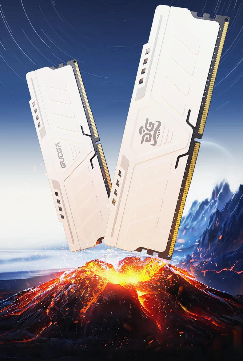 ‌GUDGA DDR4 Ram 3200MHz/3600MHz/2666MHz 8GB/16GB/32GB 288-Pin DIMM Desktop Memory with Aluminum Heatsink
