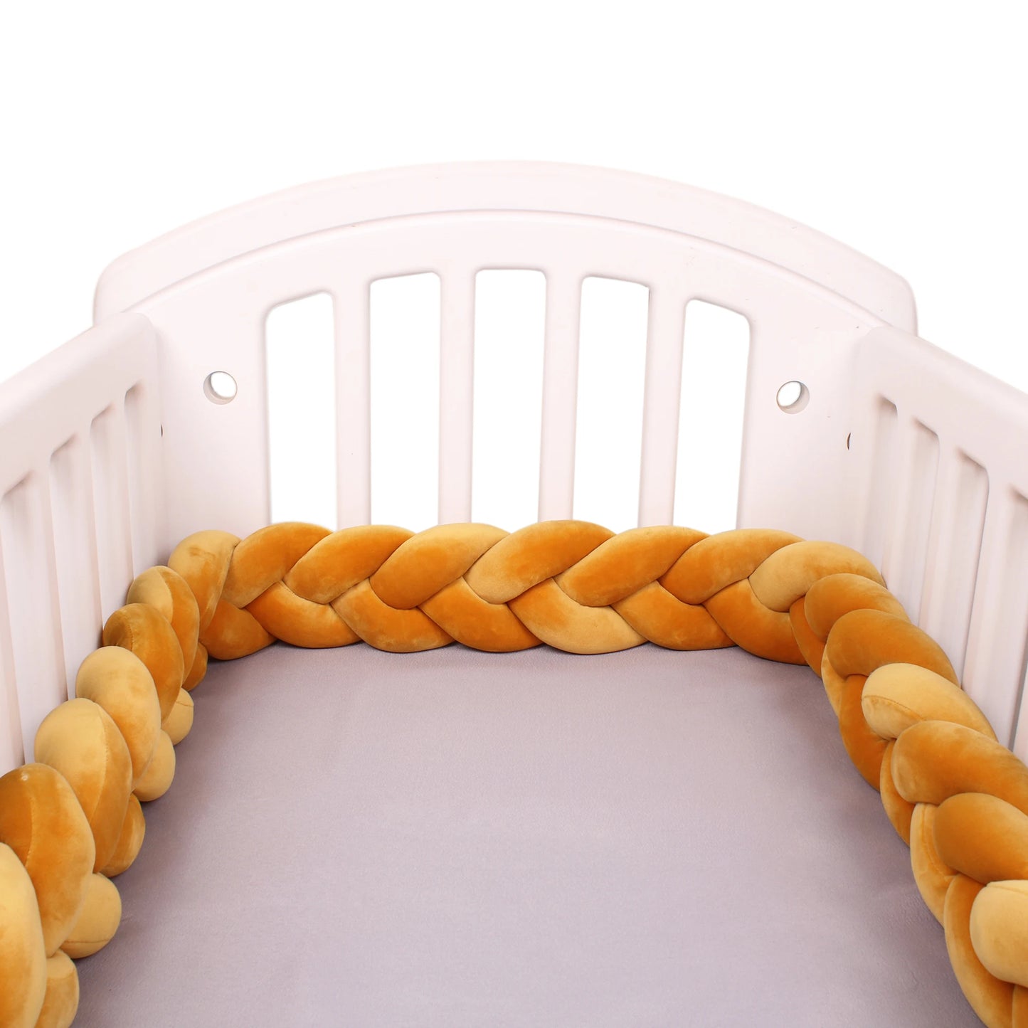 1-4M Baby Bumper Bed Braid Knot Pillow Cushion Bumper for Infant Crib Protector Cot Bumper Room Decor Crib Bedding Braid Set