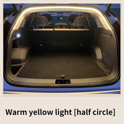 1Set Car High Brightness Trunk Lighting Ambient Light Interior Decoration LED Wiring Free Automatic Sensing Tailgate Light Strip