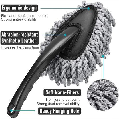 Universal Car Collector Cleaning Dusts Mop Bristles Strong Water Absorption Vehicle Cleaning Wax Mop Brush Car Wash