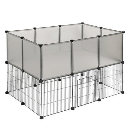 EUGAD Pet Playpen for Rabbits Small Animals Cats Kennel Puppies House Kitten Space Dogs Guinea Cages Outdoor Exercise Training
