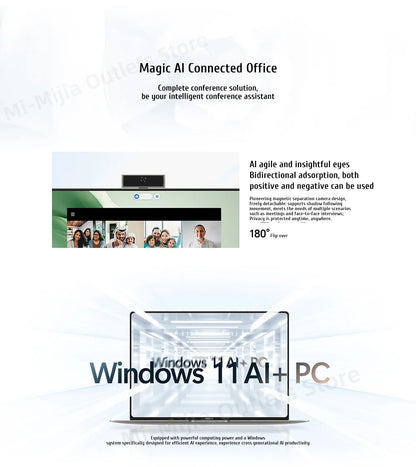 Honor MagicBook Art 14 Snapdragon Edition 1kg Ultra Thin Laptop X Elite 32G 1T 3.1K Eye Screen Notebook
