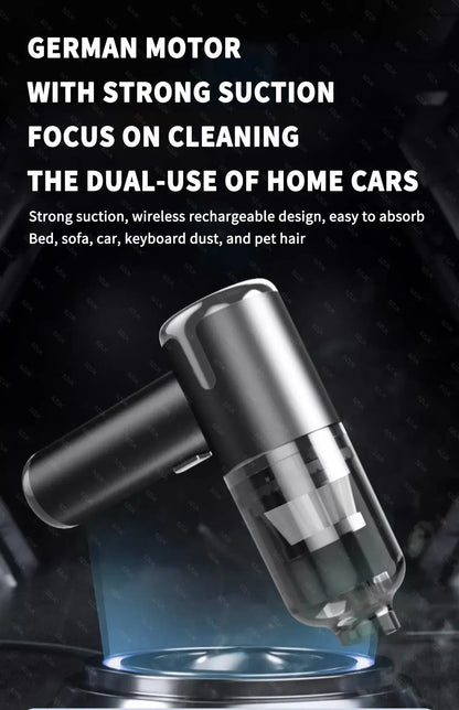 SZUK 148000PA Car Vacuum Cleaner Strong Suction Cordless Handheld Cleaning Machine Wireless Mini Portable Vacuum Cleaner for Car
