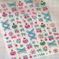 Juicy Red Jelly Tomato Nail Art Sticker Cute Bowknot Glitter Star Kawaii 5D Fruit Self Adhesive Nail Art Decals for Summer DIY