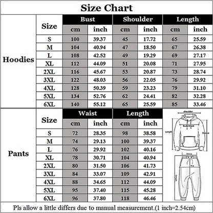 Spring and Autumn Men's Tracksuit 3D The Lion Print Zipper Hoodies Sweatshirts Pants Sets Casual Mens Clothing Women's Tracksuit