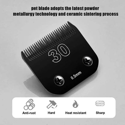 Titanium Detachable Pet Dog Animal Clipper Blade Compatible with Andis/Oster A5/Wahl KM10 Series Clipper ,7FC,5FC,4F,#10,#30,#40