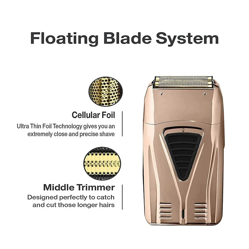 Replacement Foil and Cutter Compatible with Andis 17220/17230 Shaver ProFoil Rose Gold
