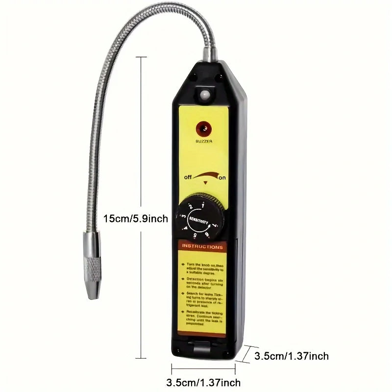 Refrigerant Leak Detector Kit for Air Conditioning Leak Detection, Halogen Gas Detector with UV Flashlight and Glasses