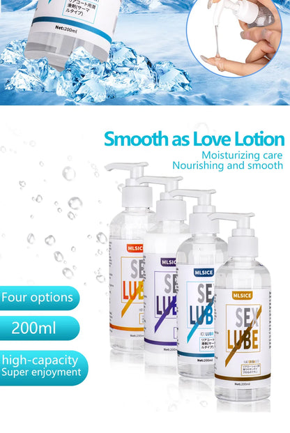200ml Lubricant For Sex Semen Lube Vagina Man Anal Gay Personal Lubrication Intimate Sexual Water Based Gel Adult Products Shop