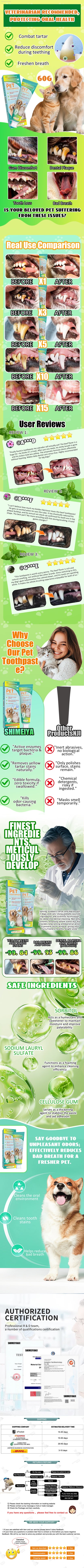Pet Toothpaste Edible Formula Tartar Control Freshens Breath Gentle Oral Cleaning for Dogs Cats All Breeds Daily Use.
