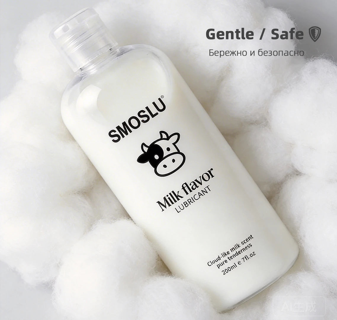 SMOSLU Creamy Milk Scent Water-based Lubricant – Silky Long-Lasting Lubrication for Vaginal & Anal Play – Gentle