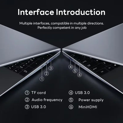 LENO HOT Ultra Slim 14.1" Laptop 32GB 2TB Windows 11 Intel Core i7 8650U Gaming Computer PC Gamer office Notebook 1920*1080 HD