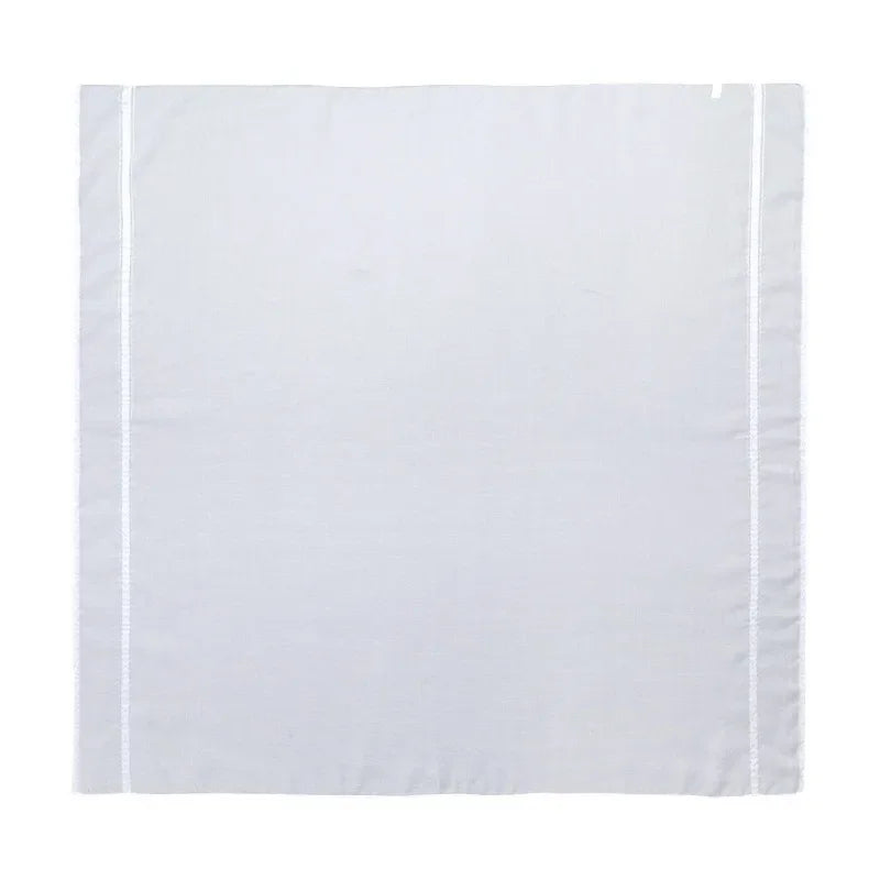 White Muslim Men Shemagh Scarf Traditional Islamic Headscarf Hijab Neck Wrap Headscarf Arab Keffiyeh Bandanas Kerchief 140*140cm