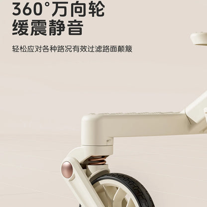 A6-2 Twin Pet Stroller Aluminum Alloy Detachable Foldable Lightweight Separate Travel Cart for Dogs Cats