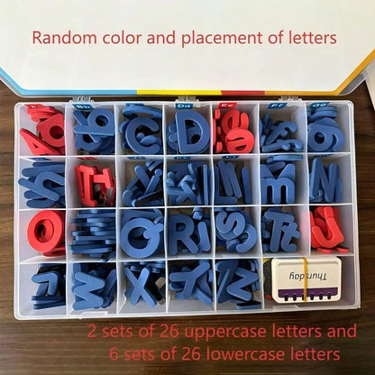 Magnetic letter spelling board set teaching tool, helpful for teaching and intellectual development, improving language skills