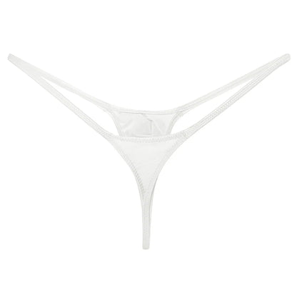 YAULAANG Sexy men's gloss gay underwear oily G-Strings thong Shiny low-waisted High Elasticity mens lingerie