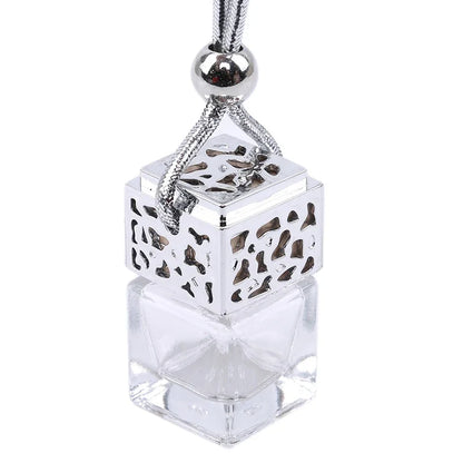 Air Freshener Ornament Perfume Bottle Pendant Essential Oils Auto Car Perfume Bottle Hanging Glass Bottle Car-styling