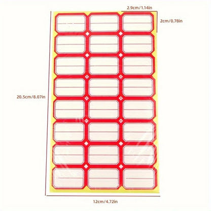 10sheets/400pcs Self-adhesive Label Stickers Self Adhesive Label Paper Mouth Paper Handwritten Marking Price Name Stickers