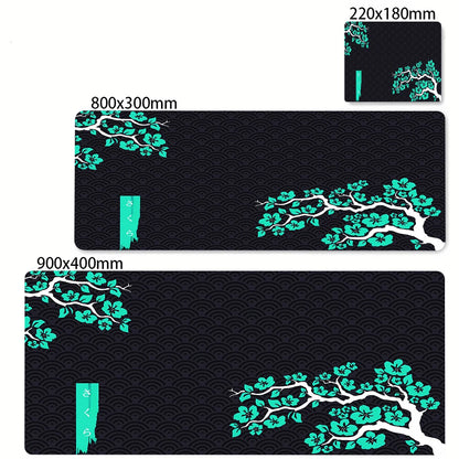 Japanese Cherry Blossom Mouse Pad Gaming XL Home New HD Mousepad XXL Keyboard Pads Office Non-Slip Carpet Purple Sakura Mice Mat