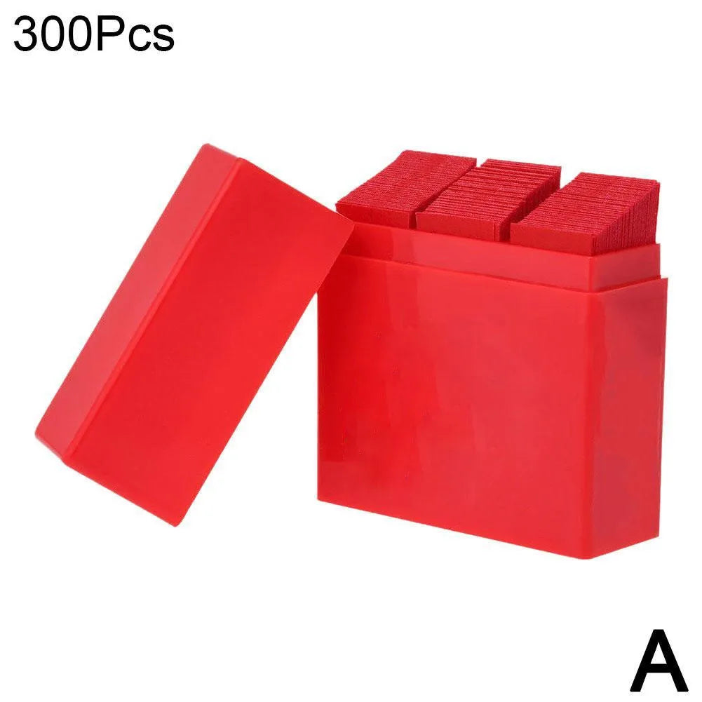 300 Sheets Dental Bite Paper Disposable Dentist Blue/Red Double-Sided Bite Strip Oral Teeth Care Whitening Dentistry Material