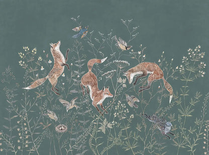 custom Animal floral American wallpaper for children's room Nordic boys and girls bedroom warm Milu deer wall paper wall cloth