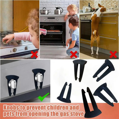 1PCS 5PCS Stove Knob Locks For Child Safety,Design Knob Safety Covers, Child Proof Oven Knob Locks, Prevent Accidental Touch