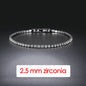 Hip Hop Iced Out 3/4/5mm Crystal Tennis Bracelet for Men Homme Trendy Punk Zirconia Men's Chain on The Hand Streetwear Jewelry
