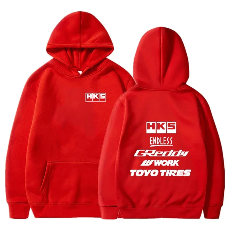 2025 Men Fashion Cool Hoodie Japan JDM Modified Car HKS ENDLESS Hoody Men Women Vintage Casual Sweatshirt Long Sleeve Pullovers