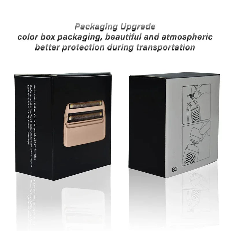 Replacement Foil and Cutter Compatible with Andis 17220/17230 Shaver ProFoil Rose Gold