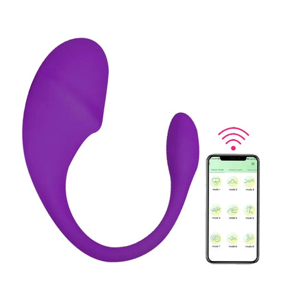 Wireless Bluetooth Dildo Vibrator Egg for Women APP Control Clitoris Stimulator Wearable G Spot Love Egg Adult Vibrating Sex Toy