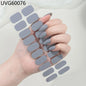 16/20/22Tips Semi-Cured Gel Nail Wraps Full Cover Manicure DIY Waterproof Long Lasting Gel Nail Stickers set for UV Lamp Need