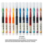 12 Color/set Student School Office Stationery Fine Nib Gel Pen Big Ink Capacity Ballpoint Pen Straight Liquid Rollerball Pen