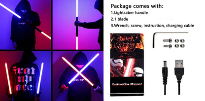 RGB Metal Lightsaber Sword Toys Sabre De Luz Light Saber Espada Brinquedos Juguetes Zabawki Oyuncak Kpop Lightstick