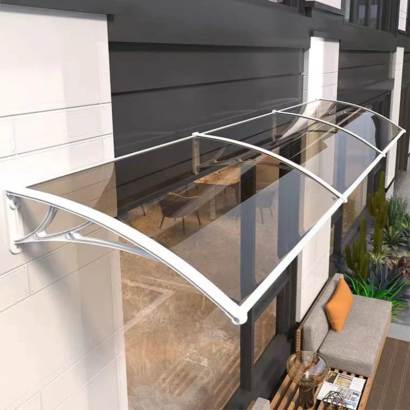 Window Awning Door Canopy 60x60 80x80 60x100 Window Awning Overhead Modern Polycarbonate Cover Outdoor Front Porch Patio Canopy