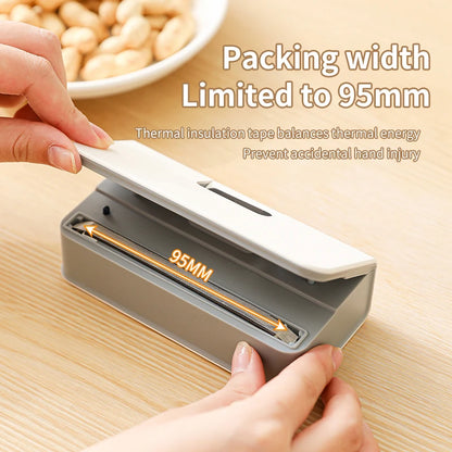 Mini Heat Bag Sealing Machine Plastic Bag Sealer Handheld Thermal Plastic Food Bag Sealing Portable Food Packaging Heat Sealer
