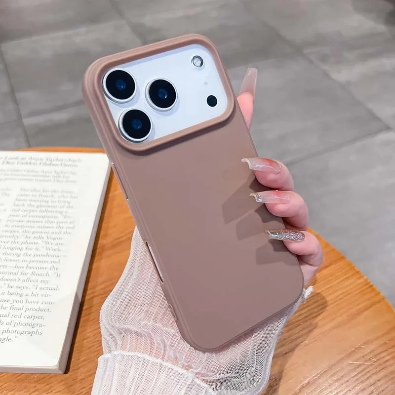 Luxury Matte Candy Color Silicone TPU Soft Phone Case for IPhone 17 Air 16 15 14 13 Pro Max 16E Back Cover Colorful Shell Caque