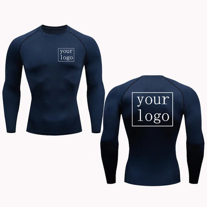 New Custom Compression T Shirt Your Design Logo Top Men Women Print Original Design Tshirts Jogging Workout Gym Quick Dry Tshirt