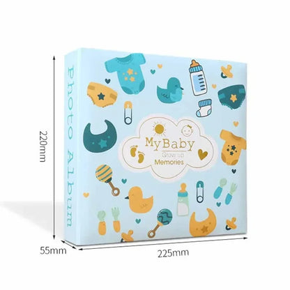 Baby Photo Album Growth Record Photo 6-inch Collection Writable 200pcs Photos Album Large Capacity Paper Core Bag Souvenir Album