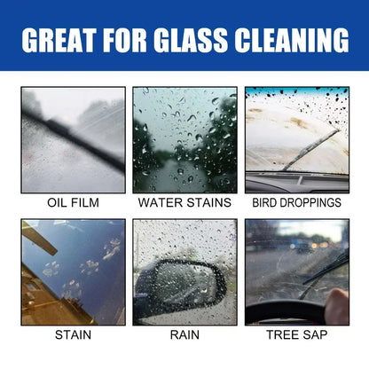 Motorcycle Glass Oil Film Remover Glass Polishing Compound Windshield Cleaner Car Glass Polishing Clear Window Auto Detailing